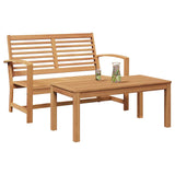Garden Sofa Set Natural Solid teak wood 42006403