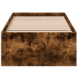 Bed Frame without Mattress Smoked Oak 100x200 cm 3281053