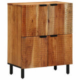Sideboard with Door Natural 60 x 33.5 x 75 cm Solid Acacia Wood 4017782