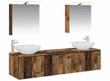 Bathroom Cabinet Set 5 pcs Old Wood Engineered Wood 3406477