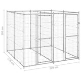 Outdoor Dog Kennel Galvanised Steel 4,84 m 3082282
