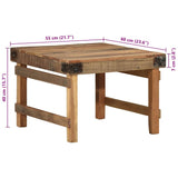 Coffee Table Brown 60 x 55 x 40 cm Solid reclaimed wood 4019622