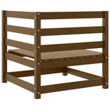 Garden Corner Sofa Honey Brown Solid Wood Pine 805663