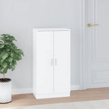 Shoe Cabinet High Gloss White 55x35x108 cm Engineered Wood 342667
