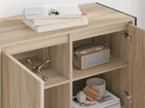 Side Cabinet Sonoma 79 x 36 x 75 cm Engineered Wood 886601