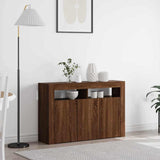 Sideboard Brown Oak 116 x 30 x 75 cm Engineered Wood 3333882