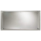 Garden Planter 2 pcs Silver 40 x 20 x 40 cm Stainless Steel 8005409