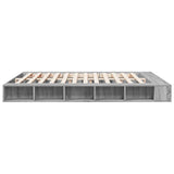 Bed Frame without Mattress Grey Sonoma 200x200 cm 3280452