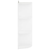 Corner Shelf 3-Tier 41.5 x 41.5 x 107.5 cm Engineered Wood 8016342