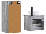 Bathroom Furniture Set 2 pcs Grey Sonoma 33 x 34.5 x 100 cm 3406139