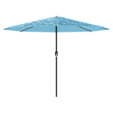 Garden Parasol with Steel Pole Blue 388x388x248 cm 4005114