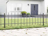 Garden Fence Woerden Grey 1.7 x 0.6 m Powder-coated Steel 42003868