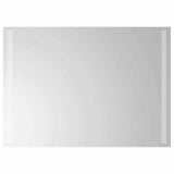 LED Bathroom Mirror Transparent 70 x 50 cm Tempered Glass 42045796