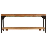 Coffee Table with Shelf 100x60x35 cm Solid Reclaimed Wood 247324