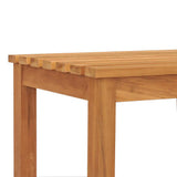 Bench Brown Solid Teak Wood 114 cm Strong Bench Rectangular 316626