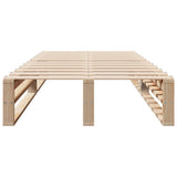 Bed Frame without Mattress 100x200 cm Solid Wood Pine 850836