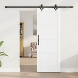 Sliding Door ORKDAL White 73.5 x 198.5 cm Solid Pine Wood 3333635