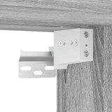 ZNTS Wall-mounted Bedside Cabinet Grey Sonoma 38x34x40 cm 861257