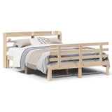 Bed Frame with Headboard without Mattress 140x190 cm 3306845