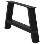 ZNTS Coffee Table Legs A-Shaped 2 pcs Black 70x cm Steel 4012824