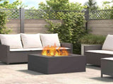Fire Pit Black 80 x 80 x 40 cm Steel 858920