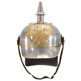 German Prussian Helmet Antique Replica LARP Silver Steel 286226