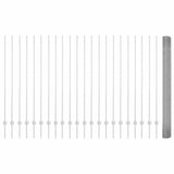 Fence and Post Silver 1.5 x 50 m Steel 3336408