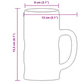 Beer Mugs with Handle Glass 6 pcs 500 ml 4005746