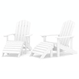 Garden Chair White HDPE , Steel Standard 3095696