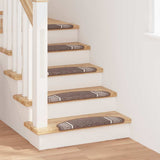 Self-adhesive Stair Mats 15 pcs Brown 65 x 21 x 4 cm 42011454