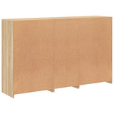 Sideboard with LED Lights Sonoma Oak 162x37x100 cm 3209144