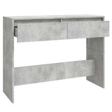Console Table Concrete Grey 100x35x76.5 cm Engineered Wood 809840