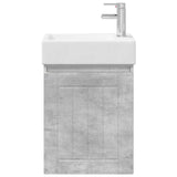 Bathroom Vanity Unit with Tap Concrete Grey 45.5 x 25.5 x 84 cm 889494