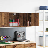 Garage Wall Cabinets 2 pcs Old Wood Engineered Wood 860640