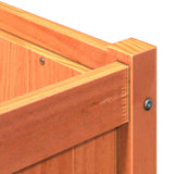 Garden Planter Wax Brown 180x50x50 cm Solid Wood Pine 837506