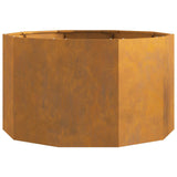Planter Rusty 90 x 90 x 50 cm Weathering Steel 883758