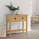 Console Table with Drawer BODO Honey Brown 91 x 34.7 x 74 cm 42023484