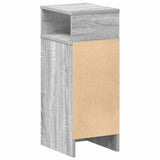 Bedside Cabinets 2 pcs with Drawer Grey Sonoma 25x31x66 cm 858625