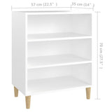 Sideboard White 57x35x70 cm Engineered Wood 806049