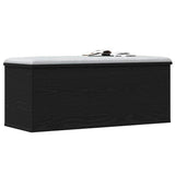 Storage Box Black Oak 90 x 35 x 35 cm Engineered Wood 868713