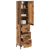 Highboard Old Wood 34.5 x 34 x 180 cm Engineered Wood 3415607