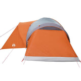 Family Tent Dome 6-Person Grey and Orange Waterproof 4009469