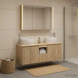Bathroom Cabinet Set 4 pcs Sonoma Oak Engineered Wood 3406545