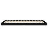 Bed Frame without Mattress Black 100x200 cm Engineered Wood 832262