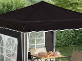 Pop-up Party Tent 195 x 195 x 245 cm Black Oxford Fabric 42019733