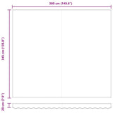 Awning Replacement Fabric Beige 4 x 3.5 m Polyester 42000561