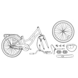 Kids Bike 24'' for 8-12 Years Old Black 42009697