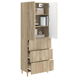 Cabinet Set 2 pcs Sonoma Oak 66 x 34.5 x 90 cm Engineered Wood 3416558