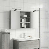 Bathroom Cabinet Set 3 pcs 100 x 10.5 x 50 cm Engineered wood 3403693