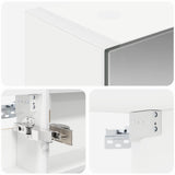 Bathroom Mirror Cabinet White 40 x 10.5 x 60.5 cm 889023